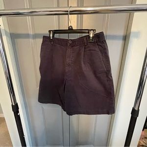 Land’s End vintage 1990s high waisted navy blue cotton shorts